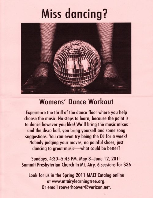 Women's Dance Workout Flyer